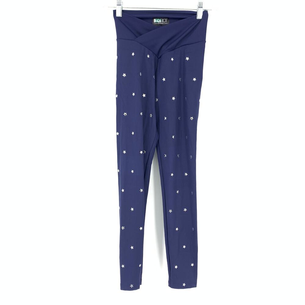 Beach Riot Sport Womens Approx Size XS Cara Star Studded Leggings Blue